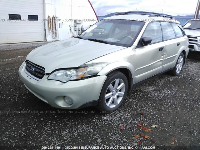 4S4BP61C767302378 - 2006 SUBARU LEGACY OUTBACK 2.5I GOLD photo 2