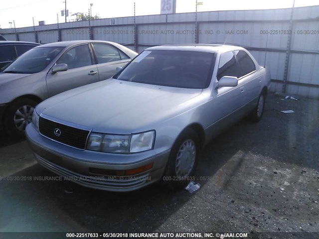 JT8UF11E3M0087154 - 1991 LEXUS LS 400 SILVER photo 2