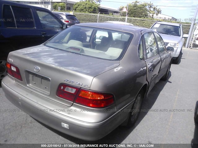 4T1BF18B1WU263310 - 1998 TOYOTA AVALON XL/XLS BROWN photo 4