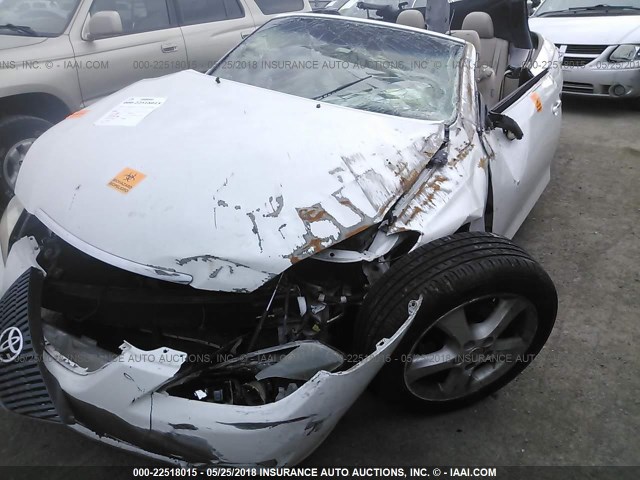 4T1FA38P46U086131 - 2006 TOYOTA CAMRY SOLARA SE/SLE თეთრი ფოტო 6