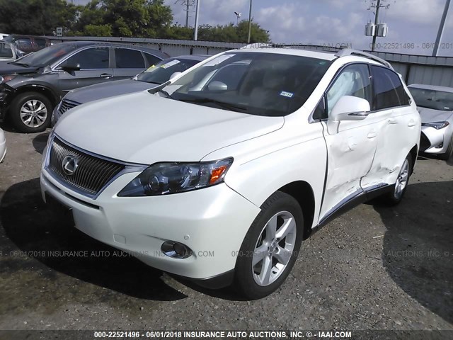 JTJBC1BA9B2040013 - 2011 LEXUS RX 450 WHITE photo 2