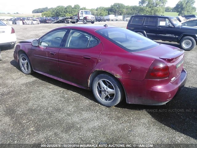 2G2WS522041323950 - 2004 PONTIAC GRAND PRIX GT2 ბურგუნდია ფოტო 3