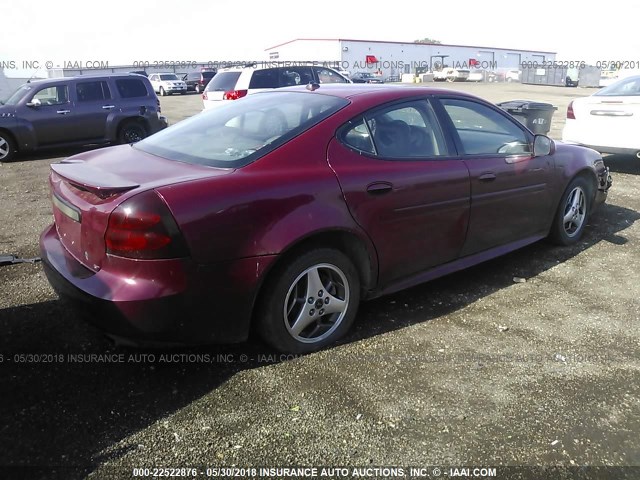 2G2WS522041323950 - 2004 PONTIAC GRAND PRIX GT2 ბურგუნდია ფოტო 4