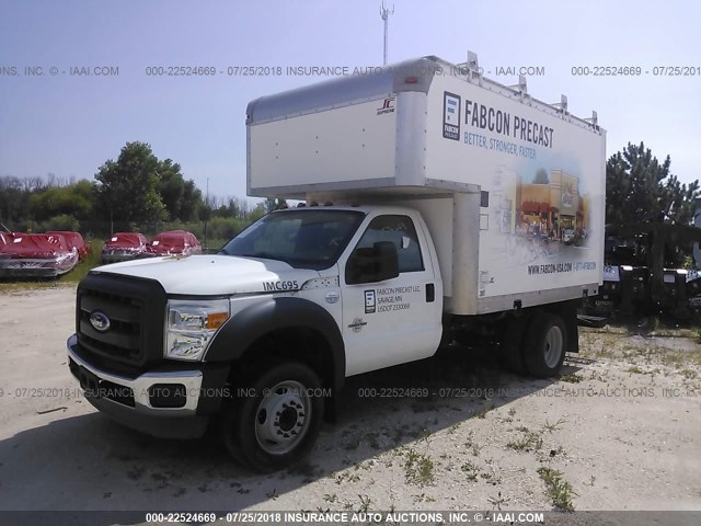 1FDUF5GT4FEC37305 - 2015 FORD F550 SUPER DUTY WHITE photo 2