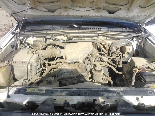 5TFTX4CN1DX026787 - 2013 TOYOTA TACOMA ACCESS CAB თეთრი ფოტო 10