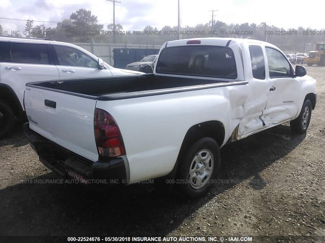 5TFTX4CN1DX026787 - 2013 TOYOTA TACOMA ACCESS CAB თეთრი ფოტო 4