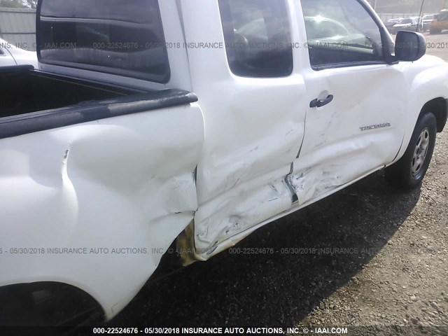 5TFTX4CN1DX026787 - 2013 TOYOTA TACOMA ACCESS CAB თეთრი ფოტო 6