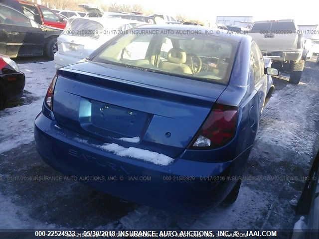 1G8AJ52FX5Z176485 - 2005 SATURN ION LEVEL 2 BLUE photo 4
