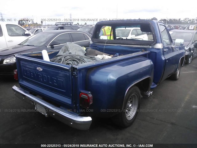 CCL44AZ110090 - 1980 CHEVROLET CHEYENNE BLUE photo 4