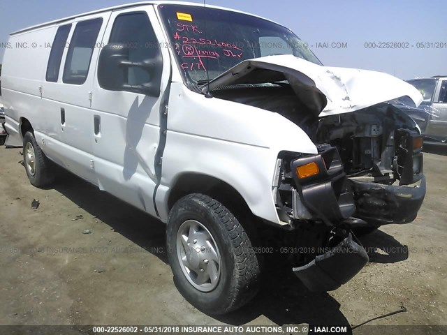 1FTNS14W59DA47695 - 2009 FORD ECONOLINE E150 VAN WHITE photo 1