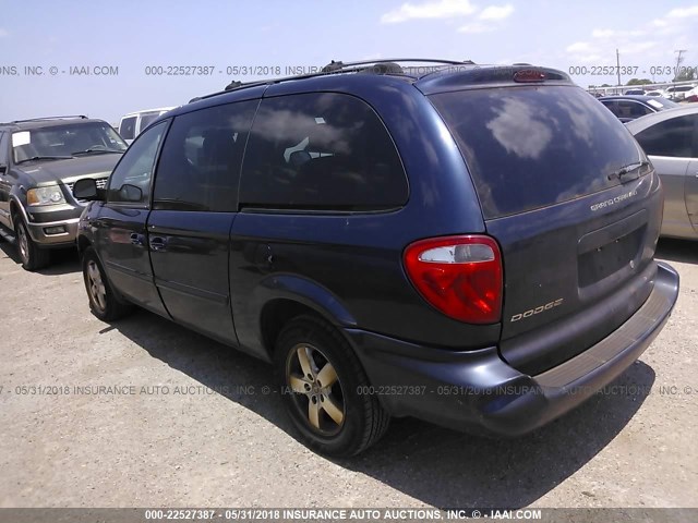 2D8GP44L15R221160 - 2005 DODGE GRAND CARAVAN SXT BLUE photo 3