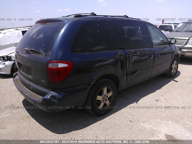 2D8GP44L15R221160 - 2005 DODGE GRAND CARAVAN SXT BLUE photo 6