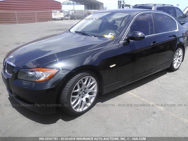 WBAVB33566AZ87941 - 2006 BMW 330 I BLACK photo 2