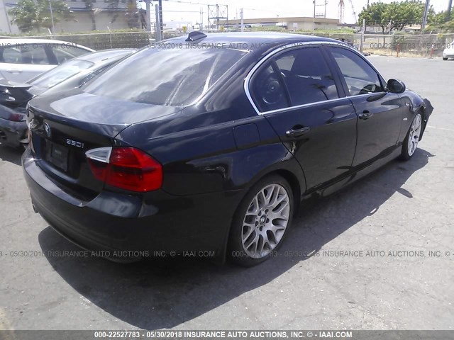 WBAVB33566AZ87941 - 2006 BMW 330 I BLACK photo 4