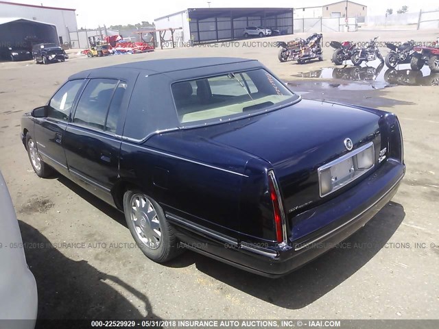 1G6KF5491XU761476 - 1999 CADILLAC DEVILLE CONCOURS BLUE photo 3