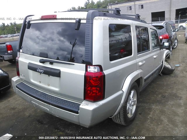 1J8HG48K08C101649 - 2008 JEEP COMMANDER SPORT BEIGE photo 4