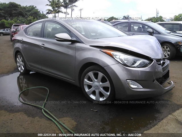 5NPDH4AE4BH005882 - 2011 HYUNDAI ELANTRA GLS/LIMITED GRAY photo 1