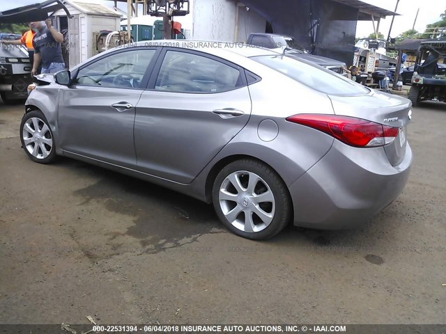 5NPDH4AE4BH005882 - 2011 HYUNDAI ELANTRA GLS/LIMITED GRAY photo 3