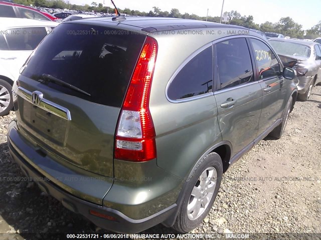 JHLRE48748C055548 - 2008 HONDA CR-V EXL GREEN photo 4