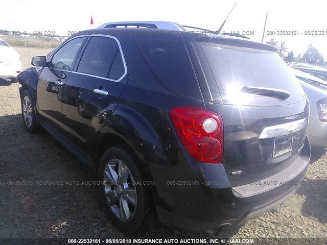 2CNFLGE57B6357969 - 2011 CHEVROLET EQUINOX LTZ BLACK photo 3