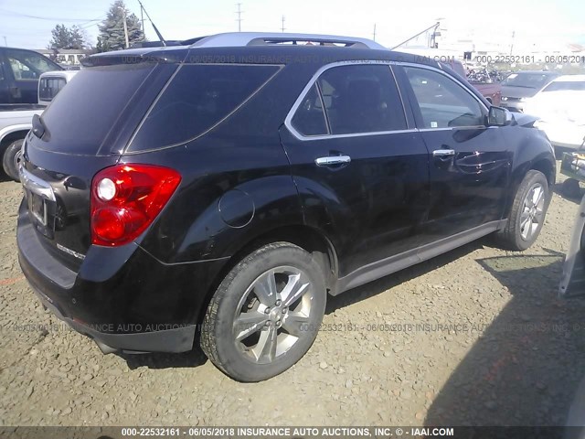 2CNFLGE57B6357969 - 2011 CHEVROLET EQUINOX LTZ BLACK photo 4