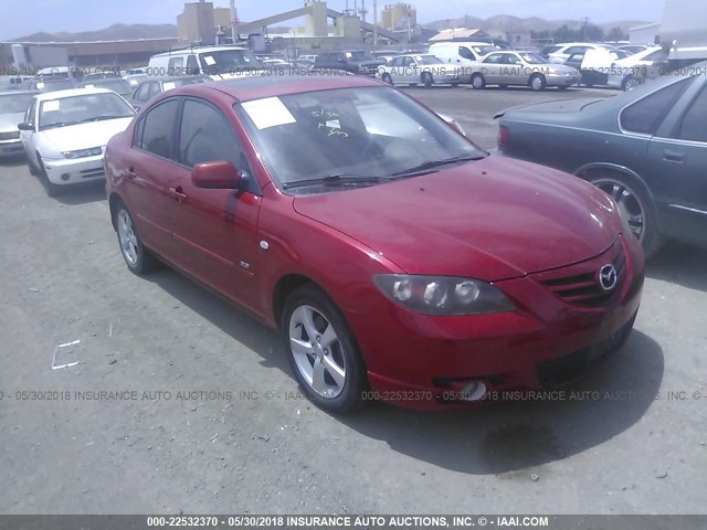 JM1BK323351230175 - 2005 MAZDA 3 S RED photo 1