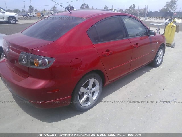 JM1BK323351230175 - 2005 MAZDA 3 S RED photo 4