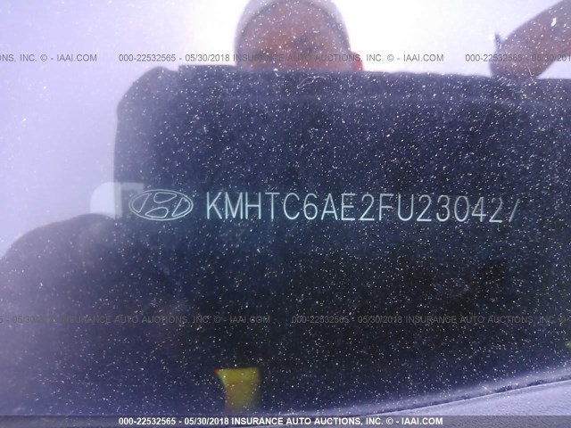 KMHTC6AE2FU230427 - 2015 HYUNDAI VELOSTER TURBO BLACK photo 9