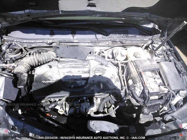 2G4GV5GVXC9203160 - 2012 BUICK REGAL GS GRAY photo 10