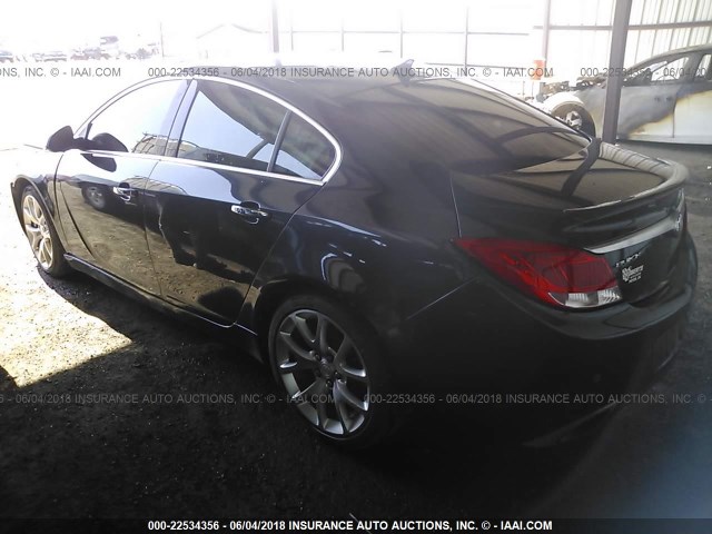 2G4GV5GVXC9203160 - 2012 BUICK REGAL GS GRAY photo 3