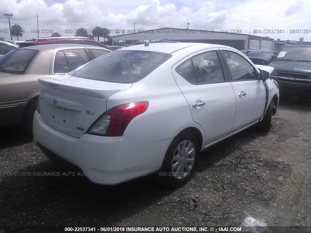 3N1CN7AP2GL843460 - 2016 NISSAN VERSA S/S PLUS/SV/SL WHITE photo 4