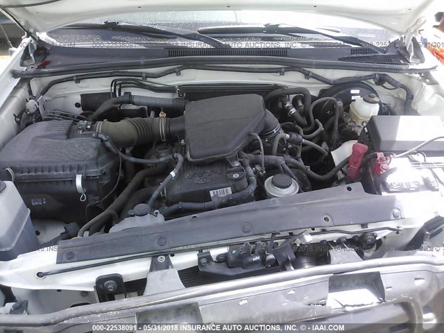 5TETX22N99Z596428 - 2009 TOYOTA TACOMA ACCESS CAB თეთრი ფოტო 10