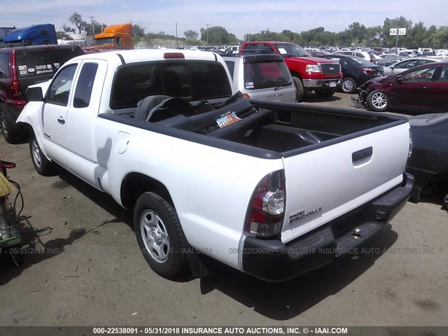 5TETX22N99Z596428 - 2009 TOYOTA TACOMA ACCESS CAB თეთრი ფოტო 3