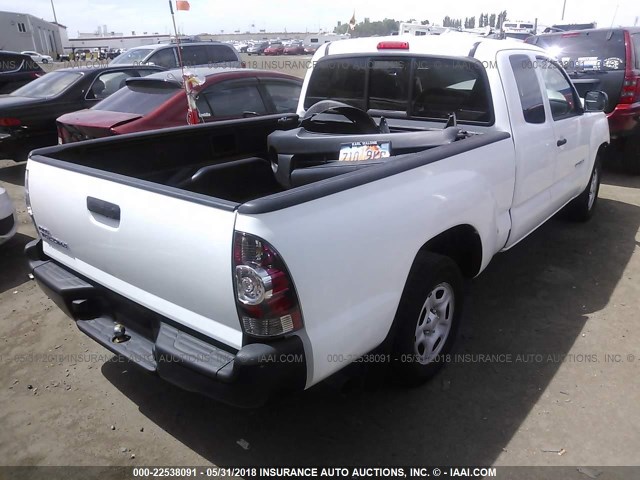 5TETX22N99Z596428 - 2009 TOYOTA TACOMA ACCESS CAB თეთრი ფოტო 4
