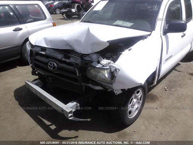 5TETX22N99Z596428 - 2009 TOYOTA TACOMA ACCESS CAB თეთრი ფოტო 6