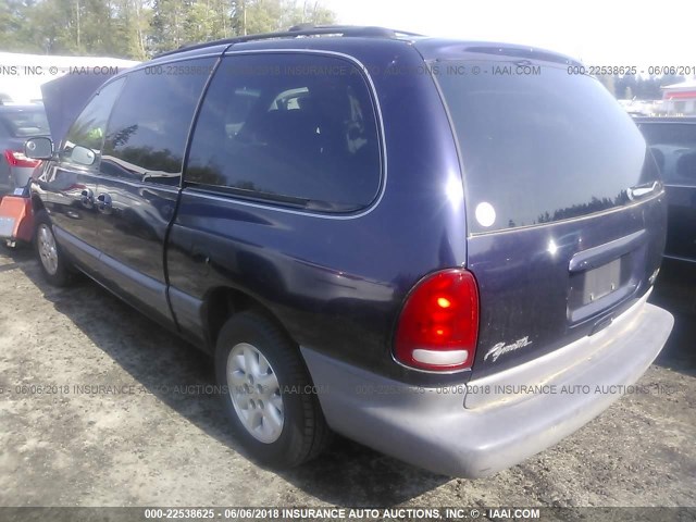 1P4GP44G0WB614886 - 1998 PLYMOUTH GRAND VOYAGER SE/EXPRESSO PURPLE photo 3