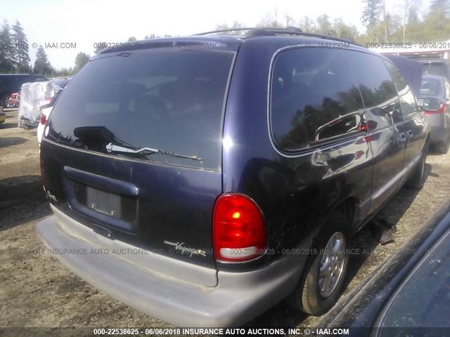 1P4GP44G0WB614886 - 1998 PLYMOUTH GRAND VOYAGER SE/EXPRESSO PURPLE photo 4