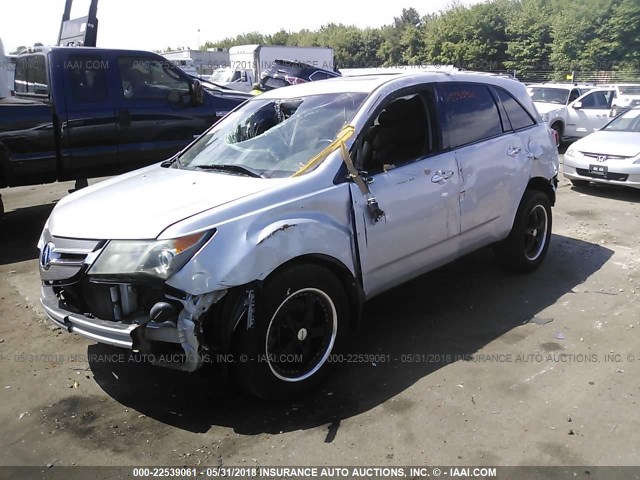 2HNYD28347H506741 - 2007 ACURA MDX TECHNOLOGY GRAY photo 2