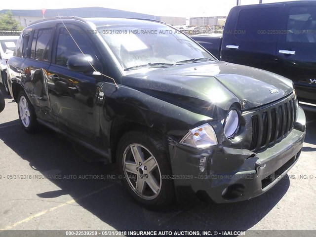 1J4NT4FB7AD585354 - 2010 JEEP COMPASS SPORT GREEN photo 1