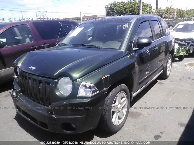 1J4NT4FB7AD585354 - 2010 JEEP COMPASS SPORT GREEN photo 2