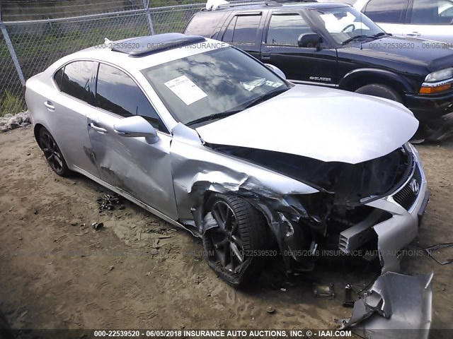 JTHCE5C21B5000716 - 2011 LEXUS IS 350 GRAY photo 1