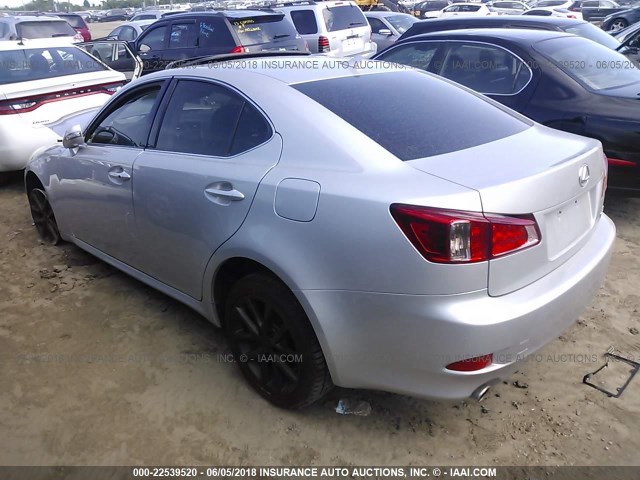 JTHCE5C21B5000716 - 2011 LEXUS IS 350 GRAY photo 3