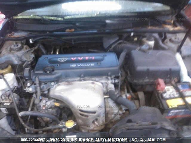 4T1BE30K55U087953 - 2005 TOYOTA CAMRY LE/XLE/SE GREEN photo 10