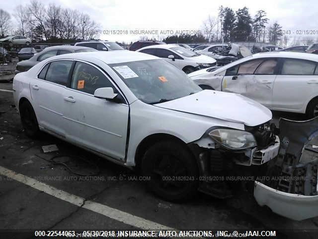 1G1ZC5E00AF128184 - 2010 CHEVROLET MALIBU 1LT WHITE photo 1