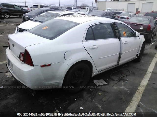 1G1ZC5E00AF128184 - 2010 CHEVROLET MALIBU 1LT WHITE photo 4