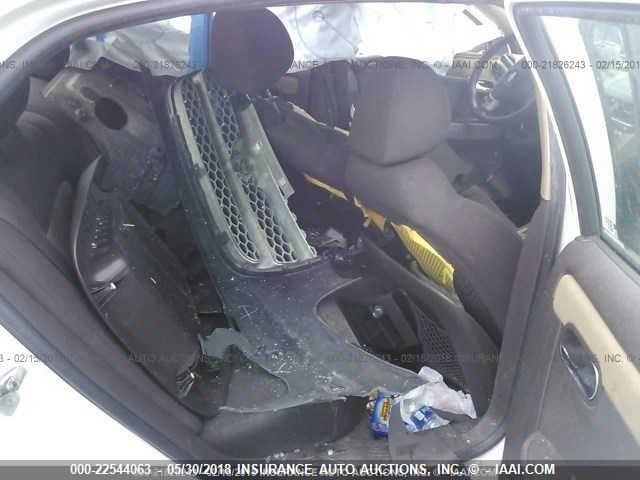 1G1ZC5E00AF128184 - 2010 CHEVROLET MALIBU 1LT WHITE photo 8