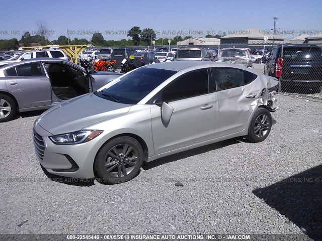 5NPD84LF4HH042493 - 2017 HYUNDAI ELANTRA SE/VALUE/LIMITED SILVER photo 2