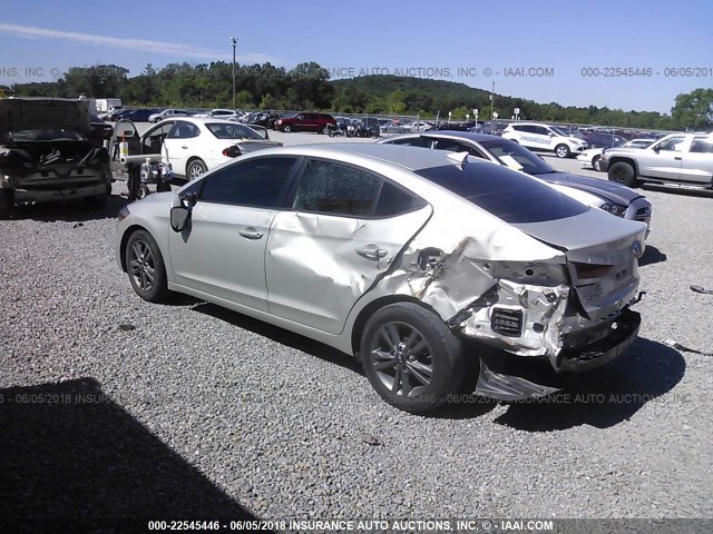 5NPD84LF4HH042493 - 2017 HYUNDAI ELANTRA SE/VALUE/LIMITED SILVER photo 3