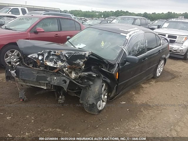 WBAEV53452KM01857 - 2002 BMW 330 I BLACK photo 2