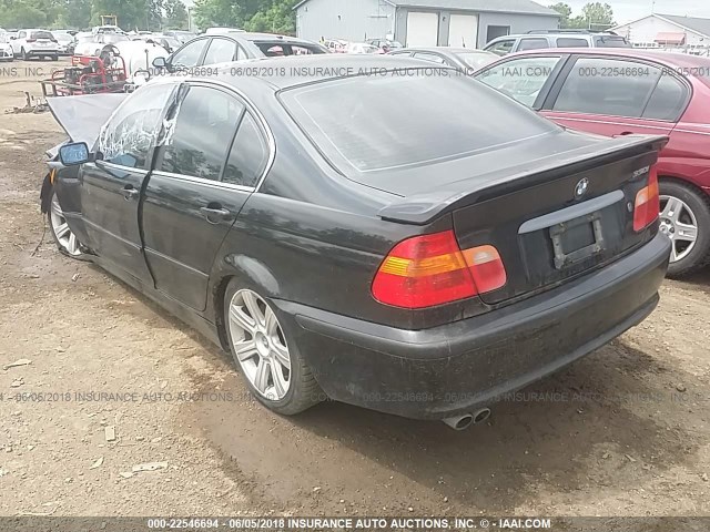 WBAEV53452KM01857 - 2002 BMW 330 I BLACK photo 3